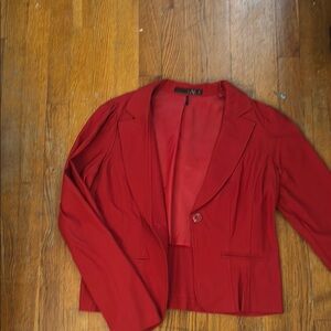 Have Red Blazer Tailored Suit Jacket